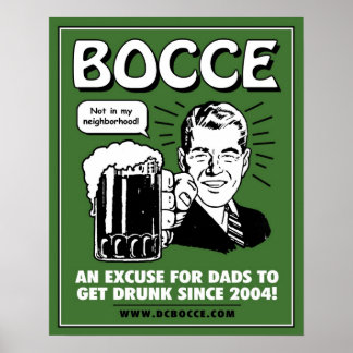 Poster Bocce Dads - Vert