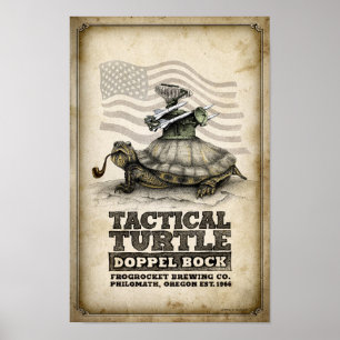Poster Bock tactique de Doppel de tortue