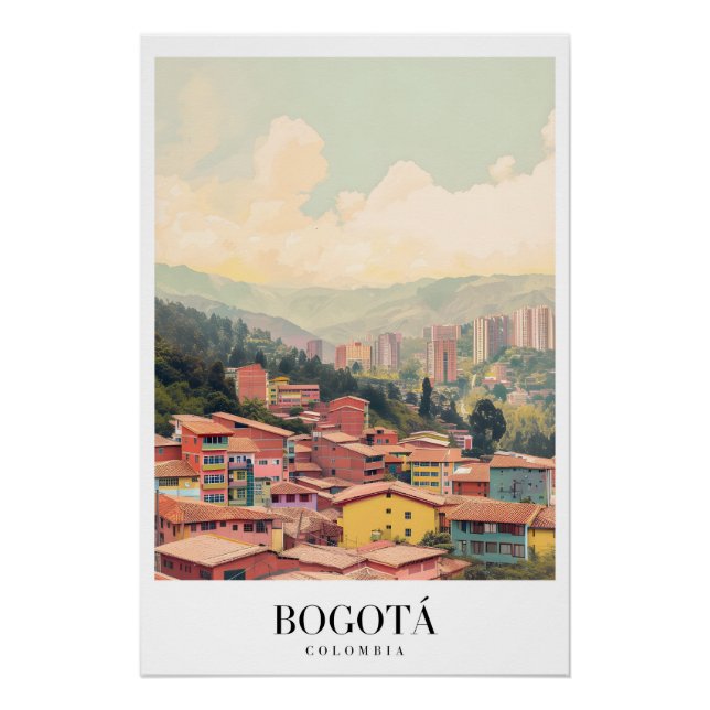 Poster Bogota Colombia Vintage (Devant)