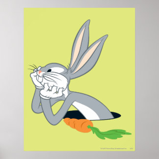 Poster BOGS BUNNY™ avec carotte