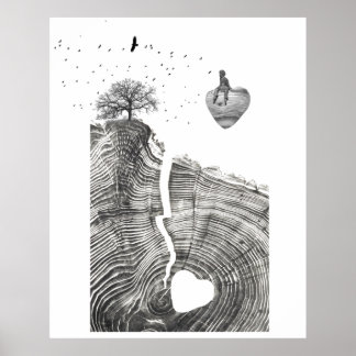 Poster bois de coeur