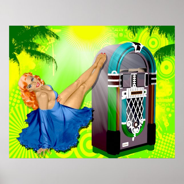 Poster Boîte à jus vintage (Devant)