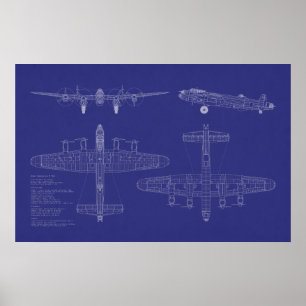 Poster Bombardier d'Avro Lancaster