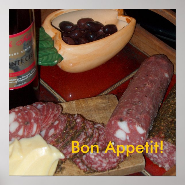 Poster : "Bon Appetit !" (Devant)