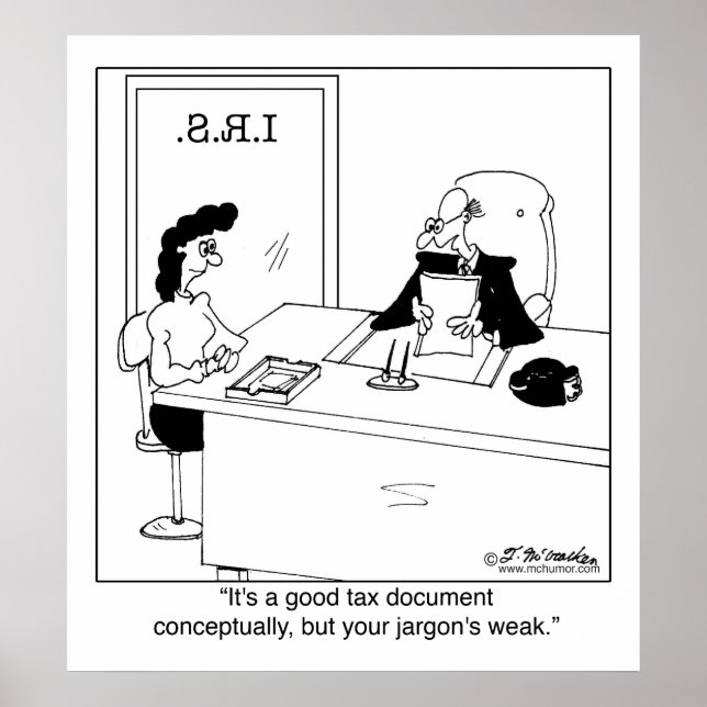 Poster Bon document fiscal conceptuel (Devant)