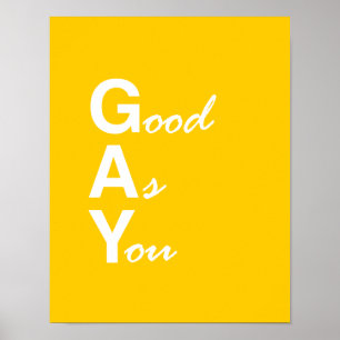 POSTER BON EN TANT QUE VOUS GAIS