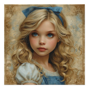 Poster Bonheur du Pays des Merveilles d'Alice : Folie du