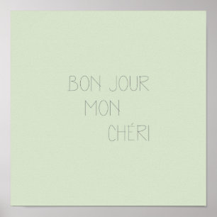 Poster Bonjour Mon Chéri