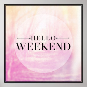 Poster Bonjour week-end