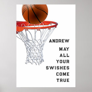 Poster Bonne Chance Basketball