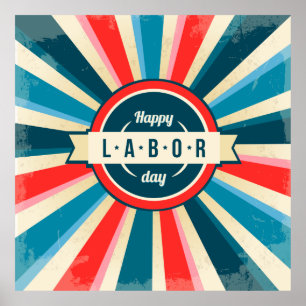 Poster Bonne fête du travail