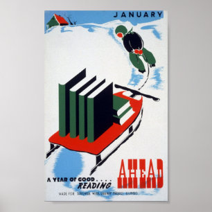 Poster Bonne lecture à l'avance