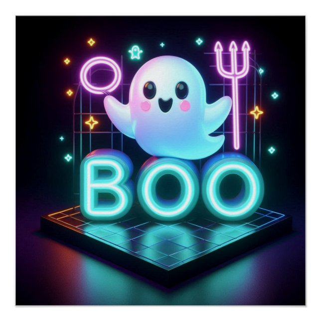 Poster BOO Sweet Halloween Ghost (Devant)