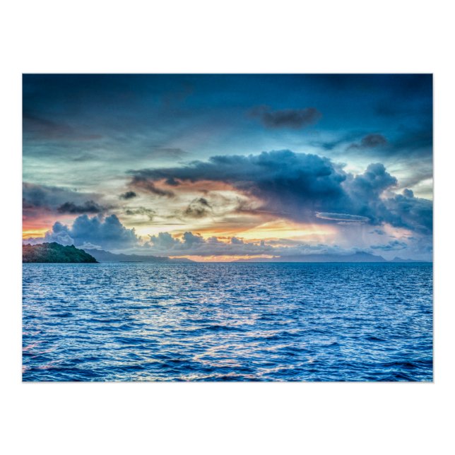 Poster Bora Bora Ocean View Photographie (Devant)