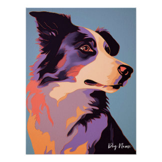 Poster Border Collie Dog 004 - Bruno Pokopen
