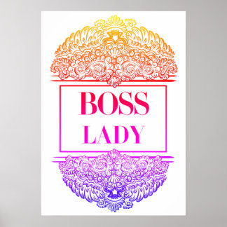 Poster Boss Lady - Élégante autonomisation