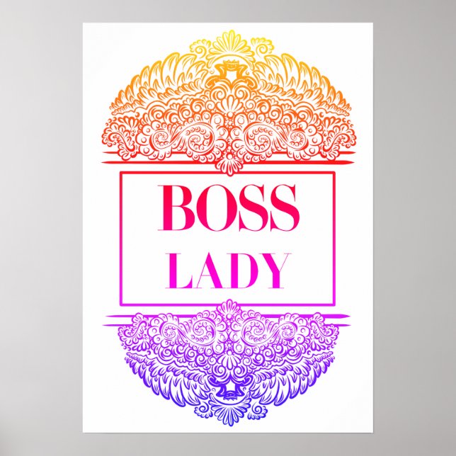 Poster Boss Lady - Élégante autonomisation (Devant)