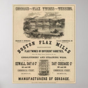 Poster Boston Flax Mills