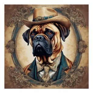 Poster Boston le Bullmastiff