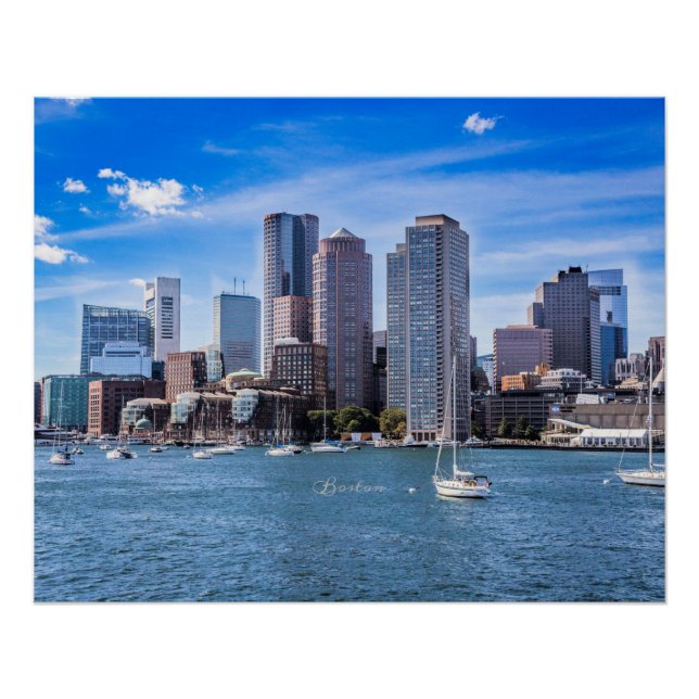Poster Boston Skyline (Devant)