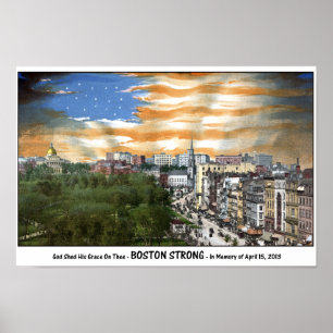 Poster Boston Strong - En mémoire du 15 avril 2013
