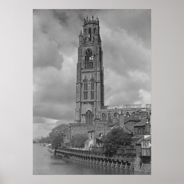 Poster Boston Stump and River Welland, Lincolnshire (Devant)