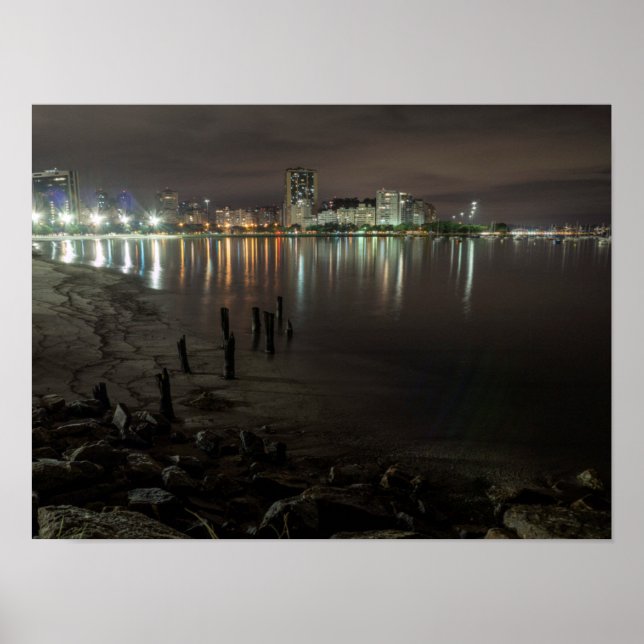 Poster Botafogo Bay Night (Devant)
