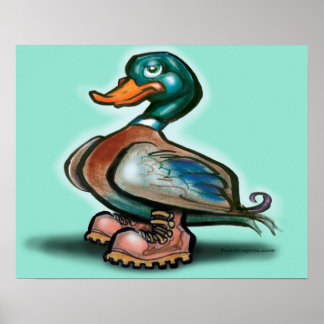 Poster Bottes de canard au travail