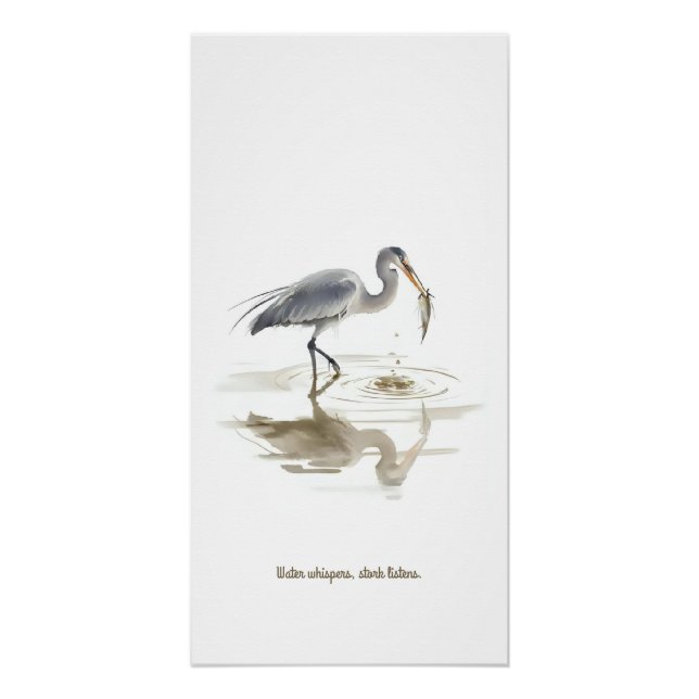 Poster Bouche dans l'eau (Devant)