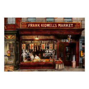 Poster Boucher - la viande a évalué juste 1916