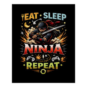Poster Boucle de vie de ninja