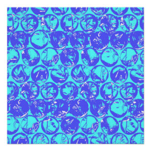 Poster Boucle pop art bleu
