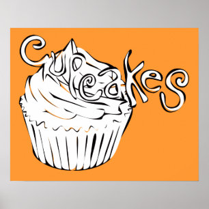 Poster boucles de petit gâteau