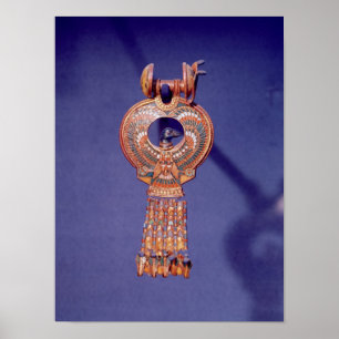Poster Boucles d'oreilles gauche d'une paire avec