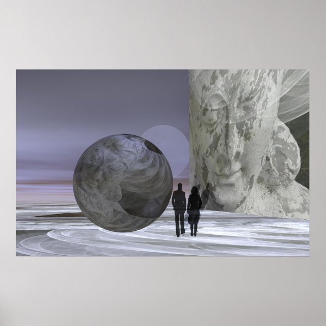 Poster Bouddha de réunion (Devant)