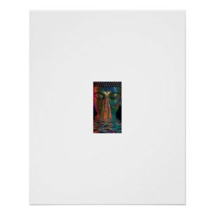 Poster Bouddha du Troisième Œil Larmes d'Arc-en-Ciel