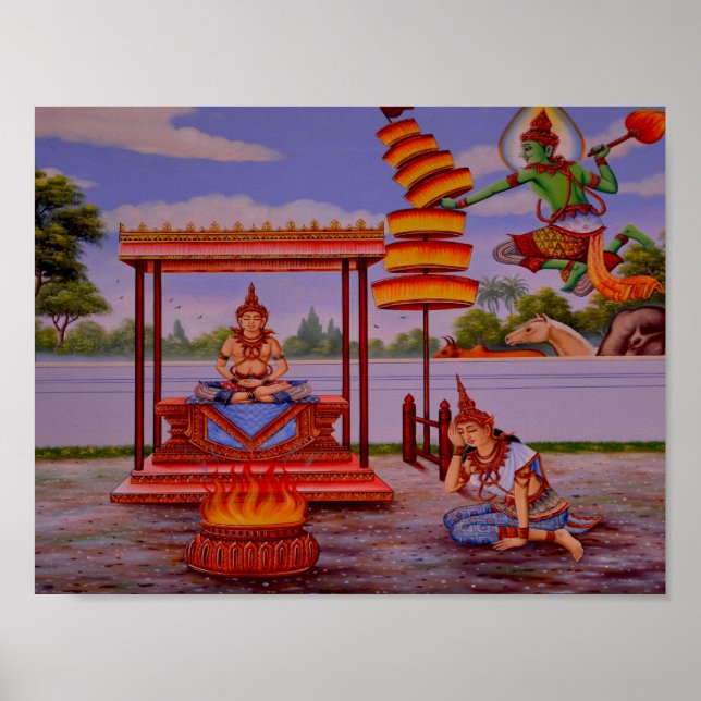 poster Bouddha éclairé (Devant)