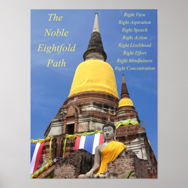 Poster Bouddha et le noble huitième chemin (Devant)