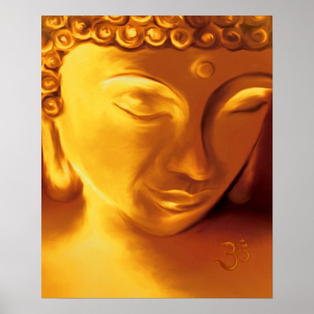 Poster Bouddha & Om (Devant)