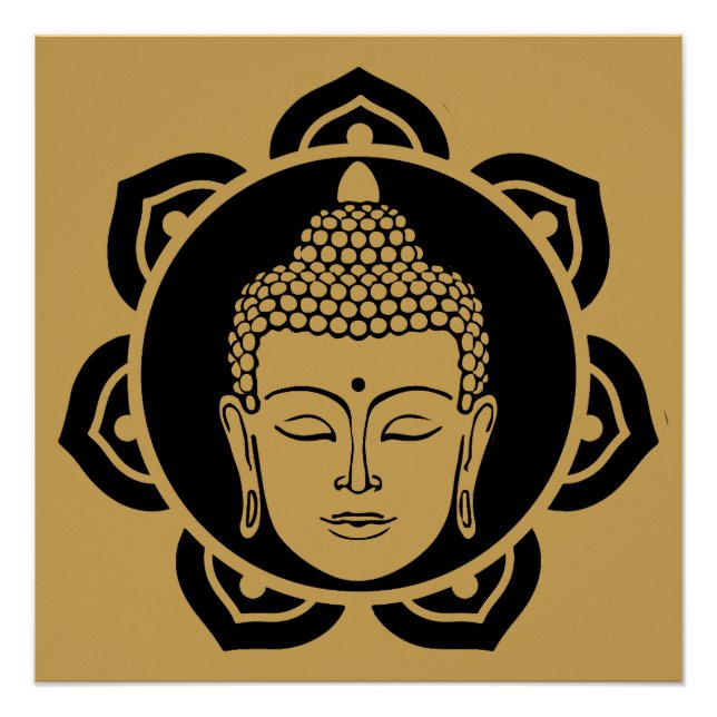 Poster Bouddha Vesak Bouddha Purnima Bouddha Day (Devant)