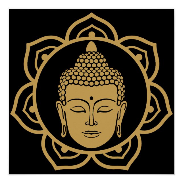 Poster Bouddha Vesak Bouddha Purnima Bouddha Day (Devant)