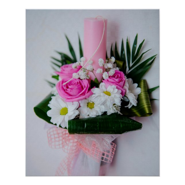 Poster Bougie de baptême (Devant)