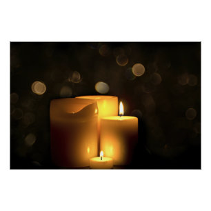 Poster Bougies votives décoratives