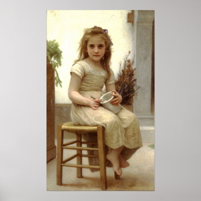 Poster Bouguereau - Le Gouter (Devant)