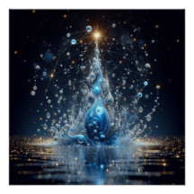 Bouillonnement D'Eau Propre Pure Sur Un Lac Bleu