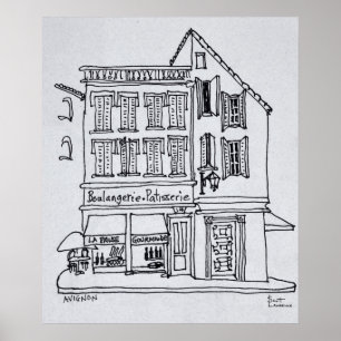 Poster Boulangerie Patisserie, Avignon