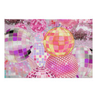 Boule de Disco Rose Vibrante Colla pour Soirée Dan