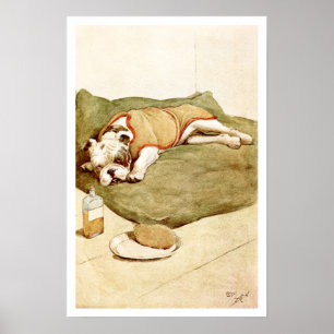 Poster Bouledogue avec une maladie mystérieuse