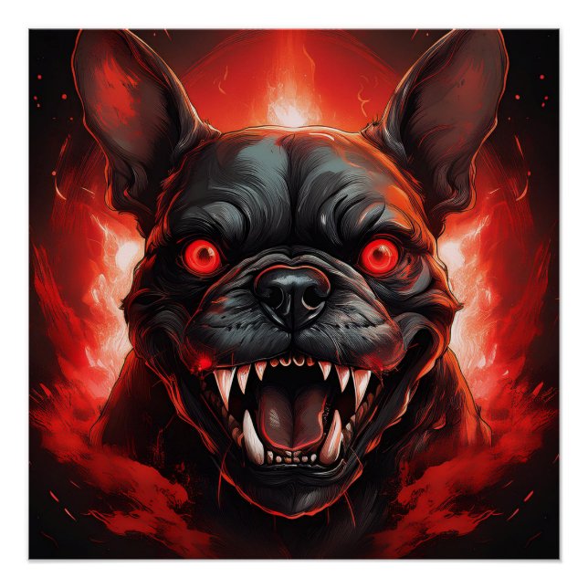 Poster Bouledogue Français Raté (Devant)