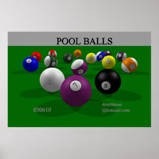 Poster Boules de pool (impression)
